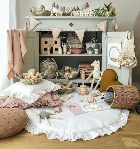 Whie Play Mat for Girl