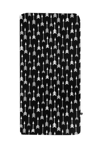 Prześcieradło SCANDI strzałki na czarnym