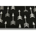 Prześcieradło SCANDI strzałki na czarnym