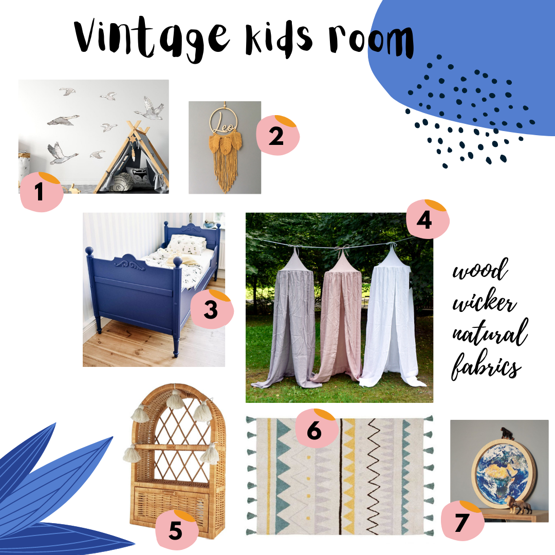 Vintage kids room